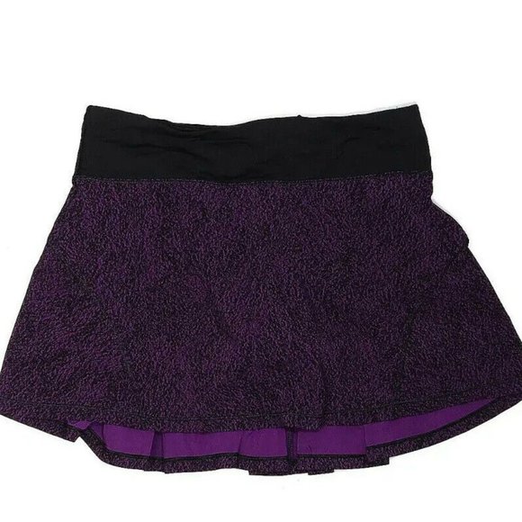 Lululemon Circuit Breaker Preppy Skort Circuit Aurora Black 4 tall - Picture 3 of 8